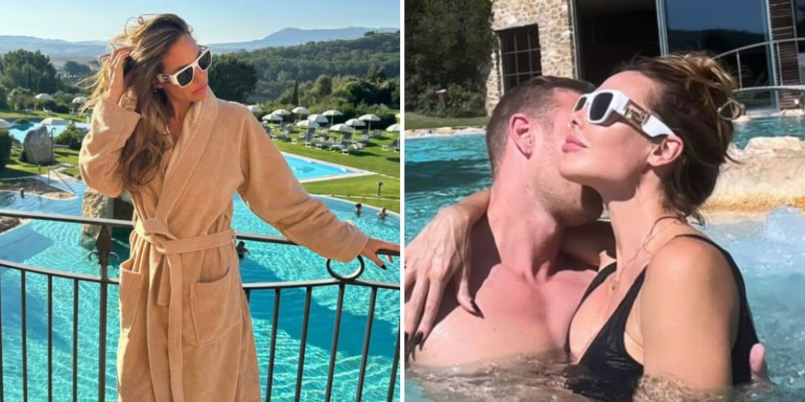 Ilary Blasi e Bastian Muller sempre più innamorati: la coppia in Toscana per una vacanza